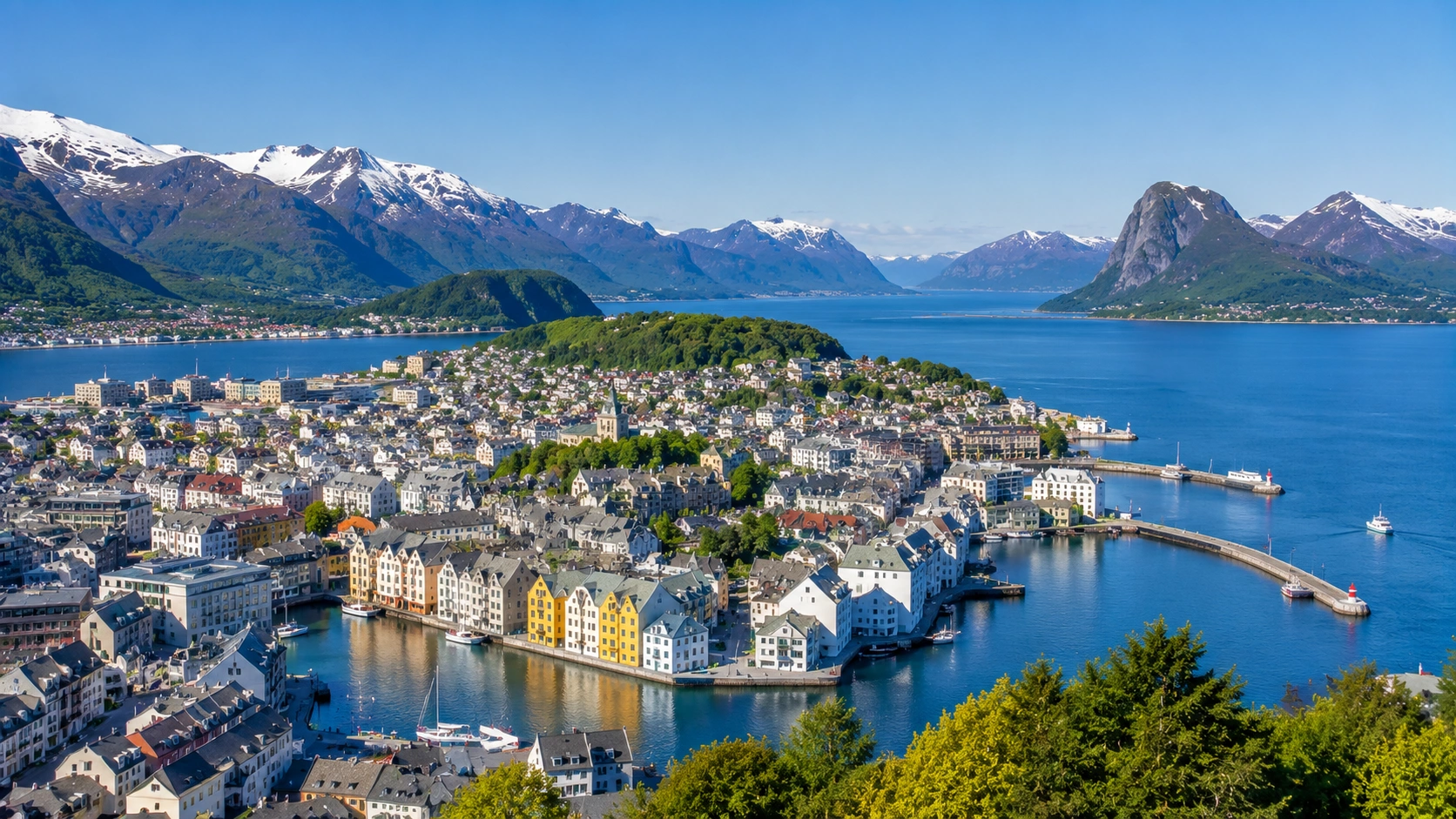 Ålesund veerboot bestemming