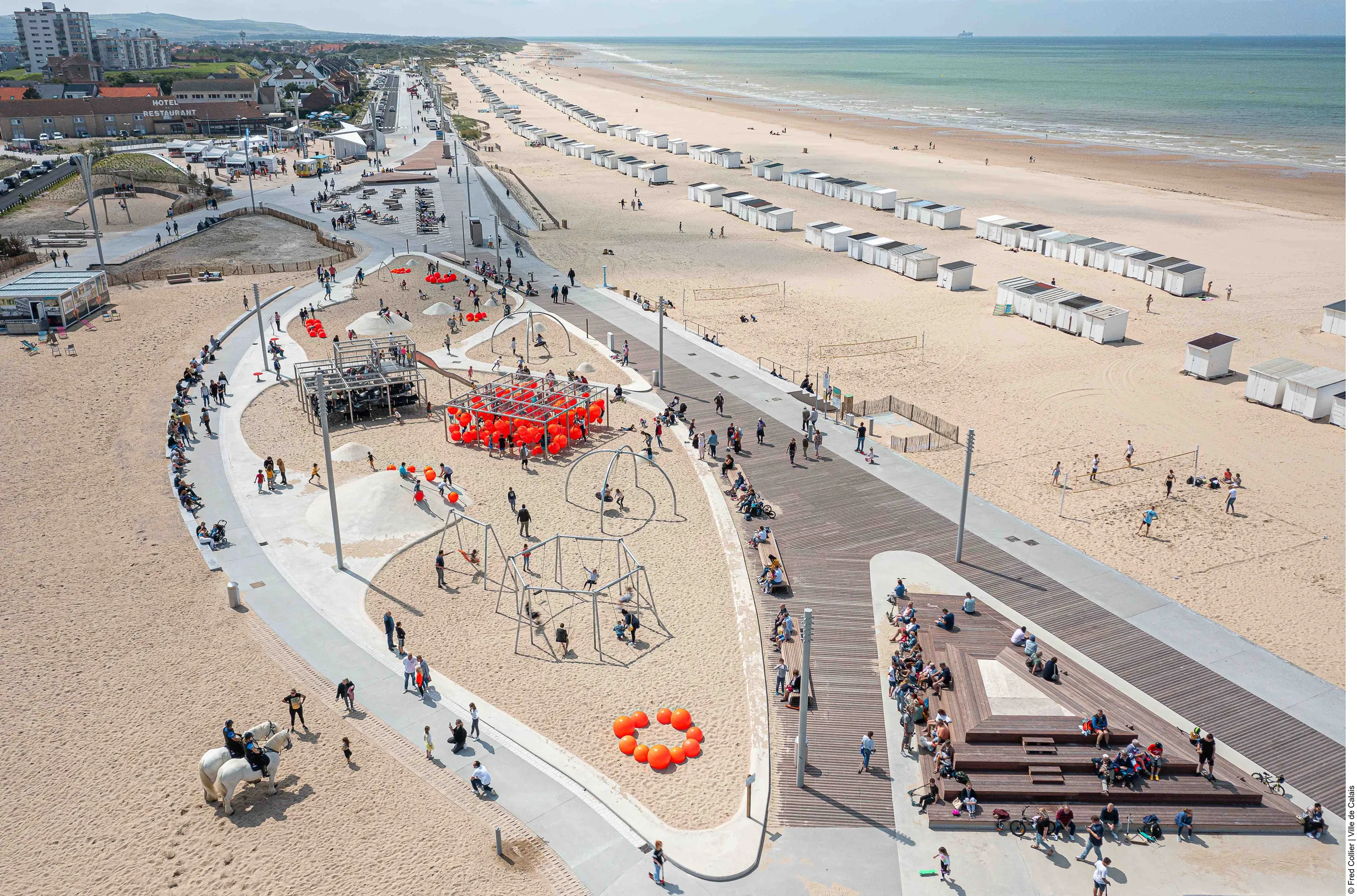 Calais stad en Opal Kust in Noord-Frankrijk