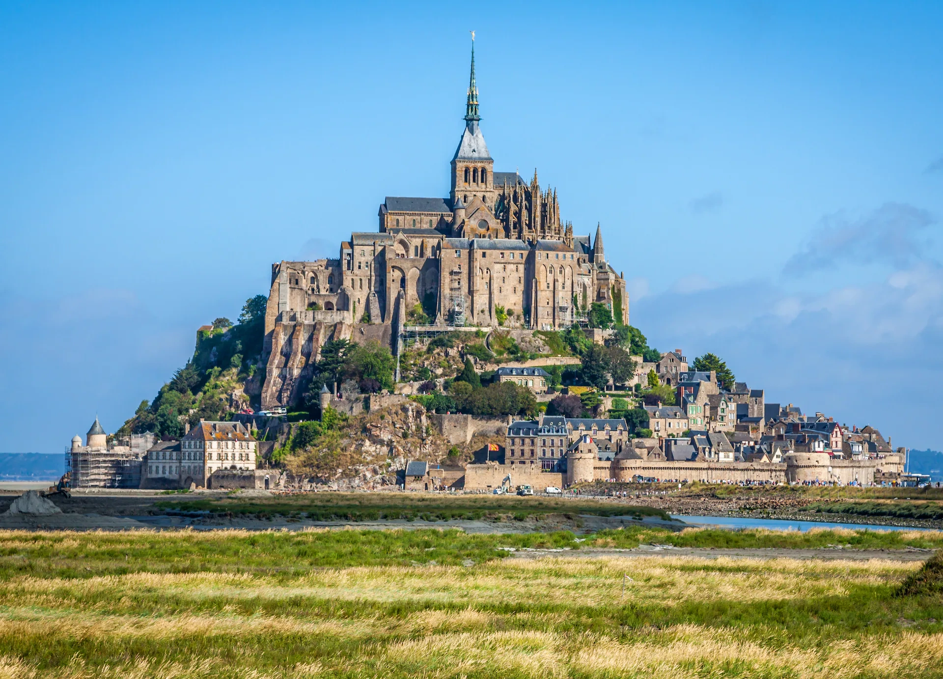 Cherbourg haven en Normandië stad op de Cotentin Schiereiland