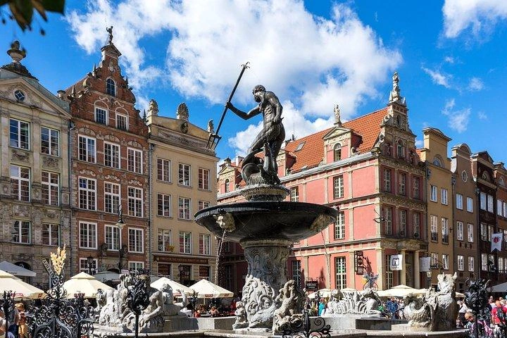 Gdańsk waterkant en historische stad in Polen