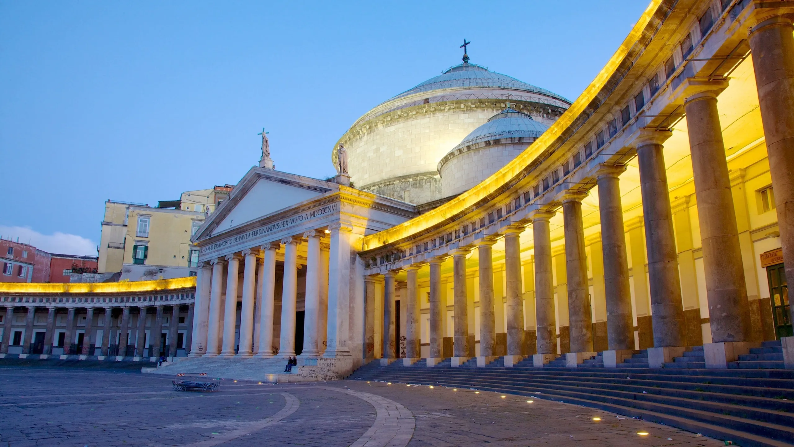 Napels waterkant, Berg Vesuvius en historische stad in Zuid-Italië