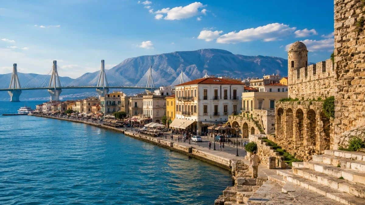Patras stad, Gulf van Patras en westelijke Griekse waterkant