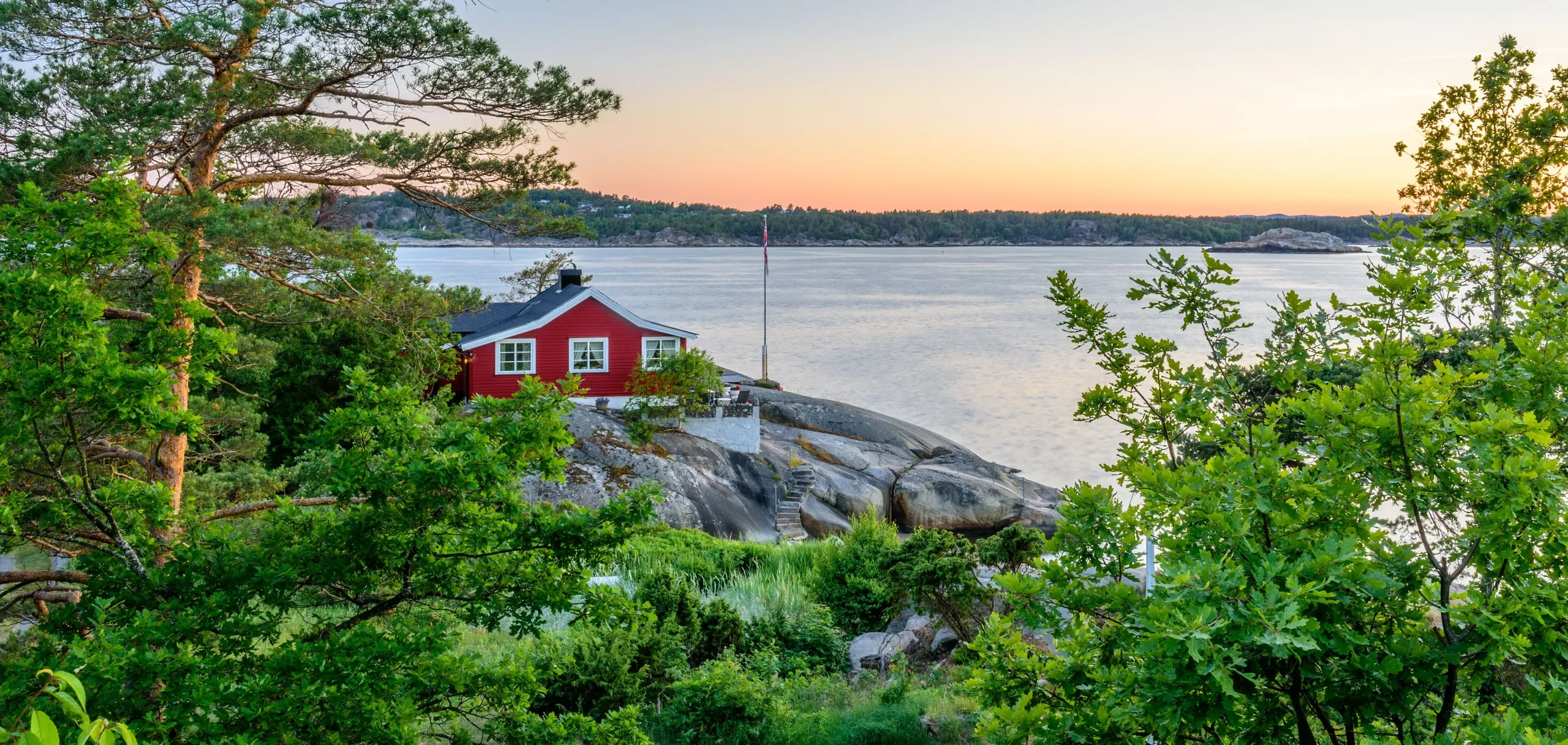 Sandefjord haven en waterkant in Vestfold, Noorwegen