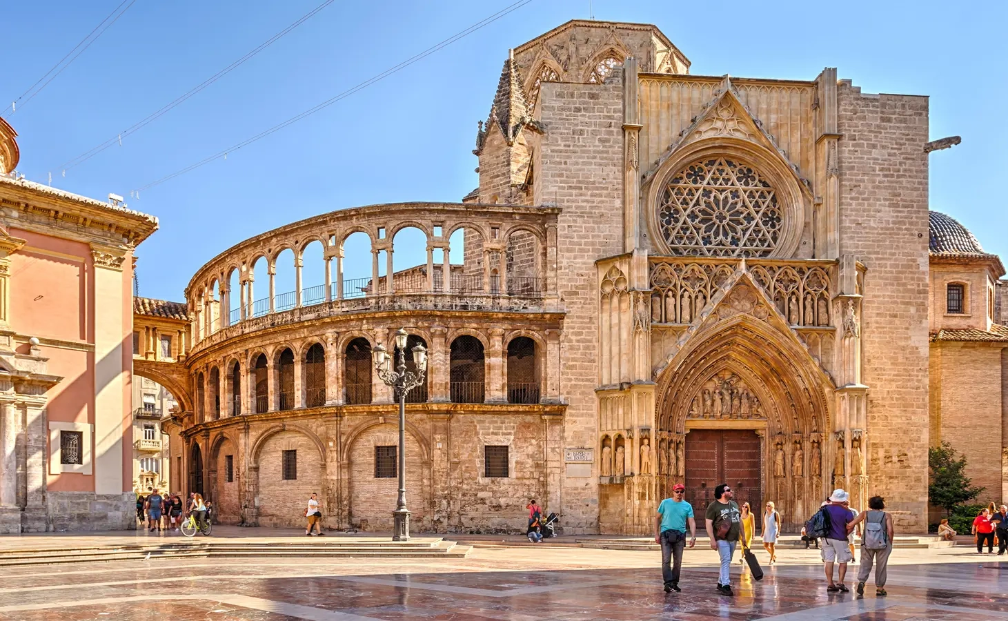 Valencia oude stad, Stad van Kunsten en Sciences en Middellandse Zee waterkant in Spanje