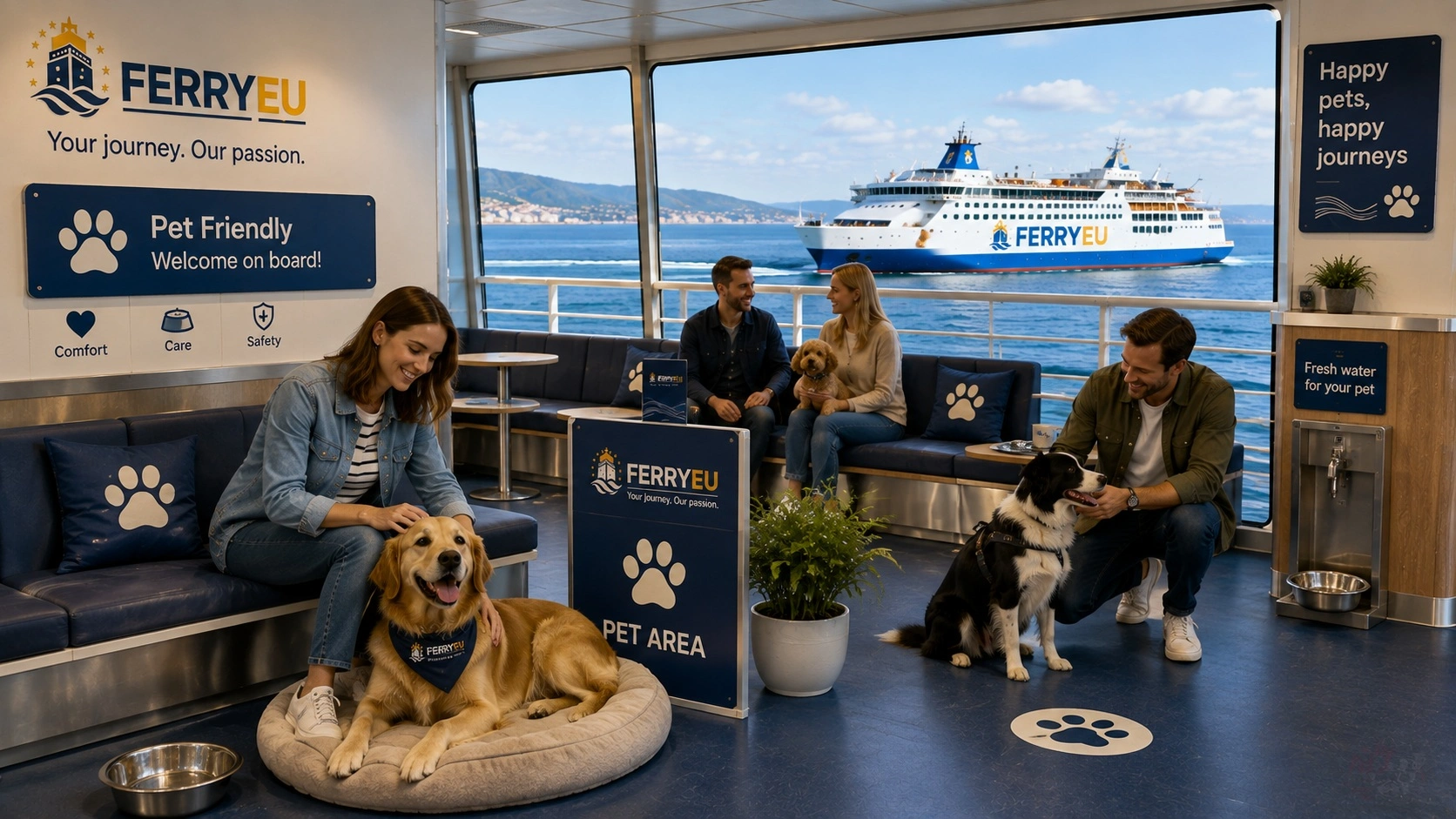 Pet-friendly veerbootreis