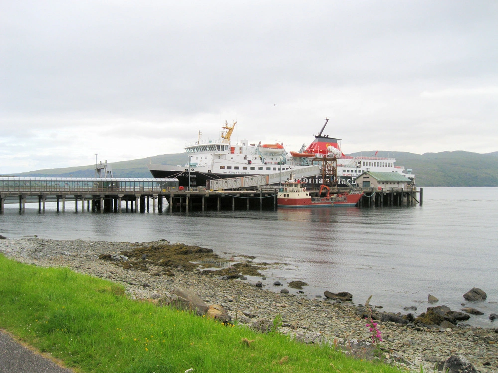 Craignure veerboothaven op de Isle van Mull