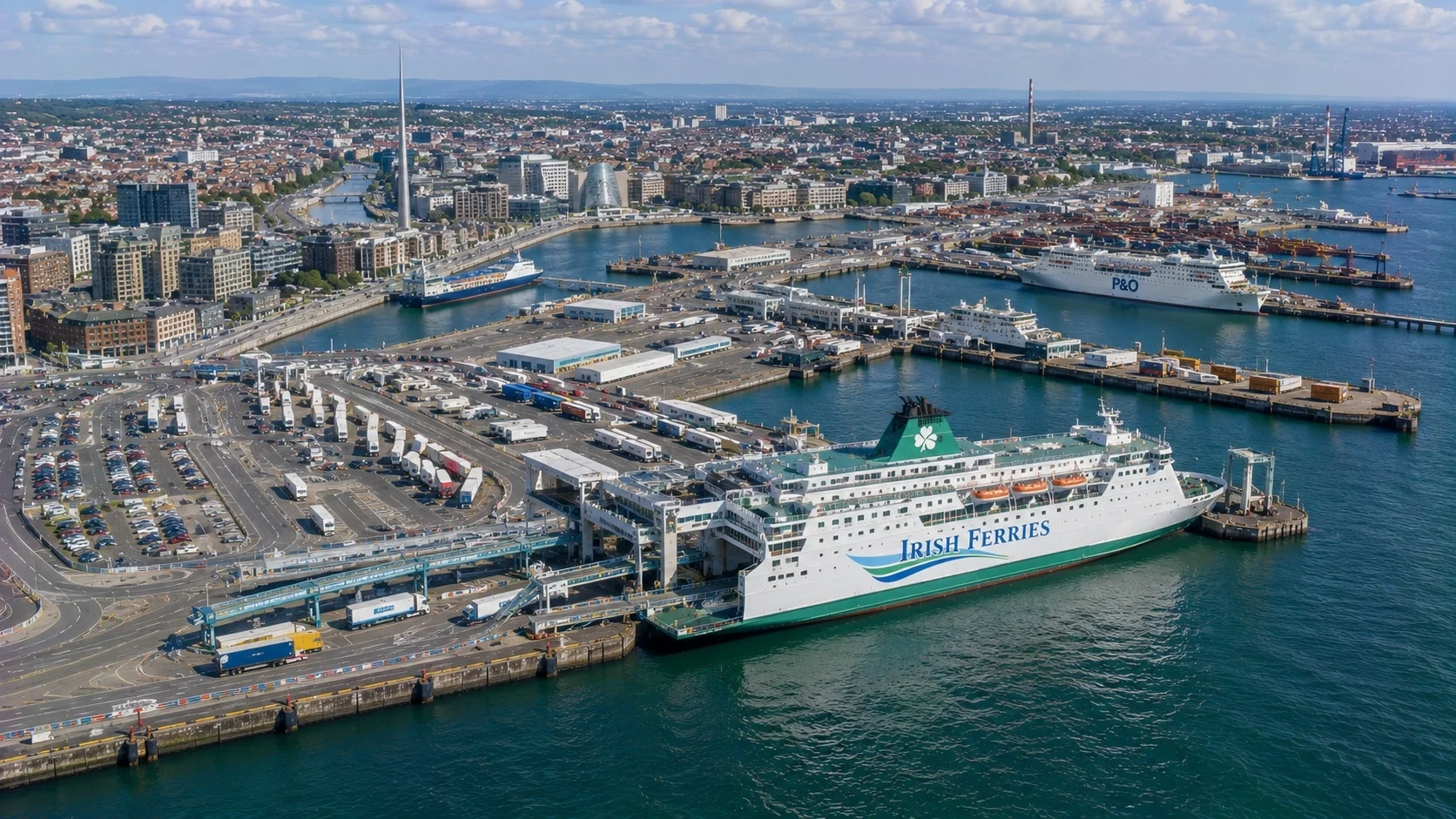 Dublin veerboothaven in Ierland