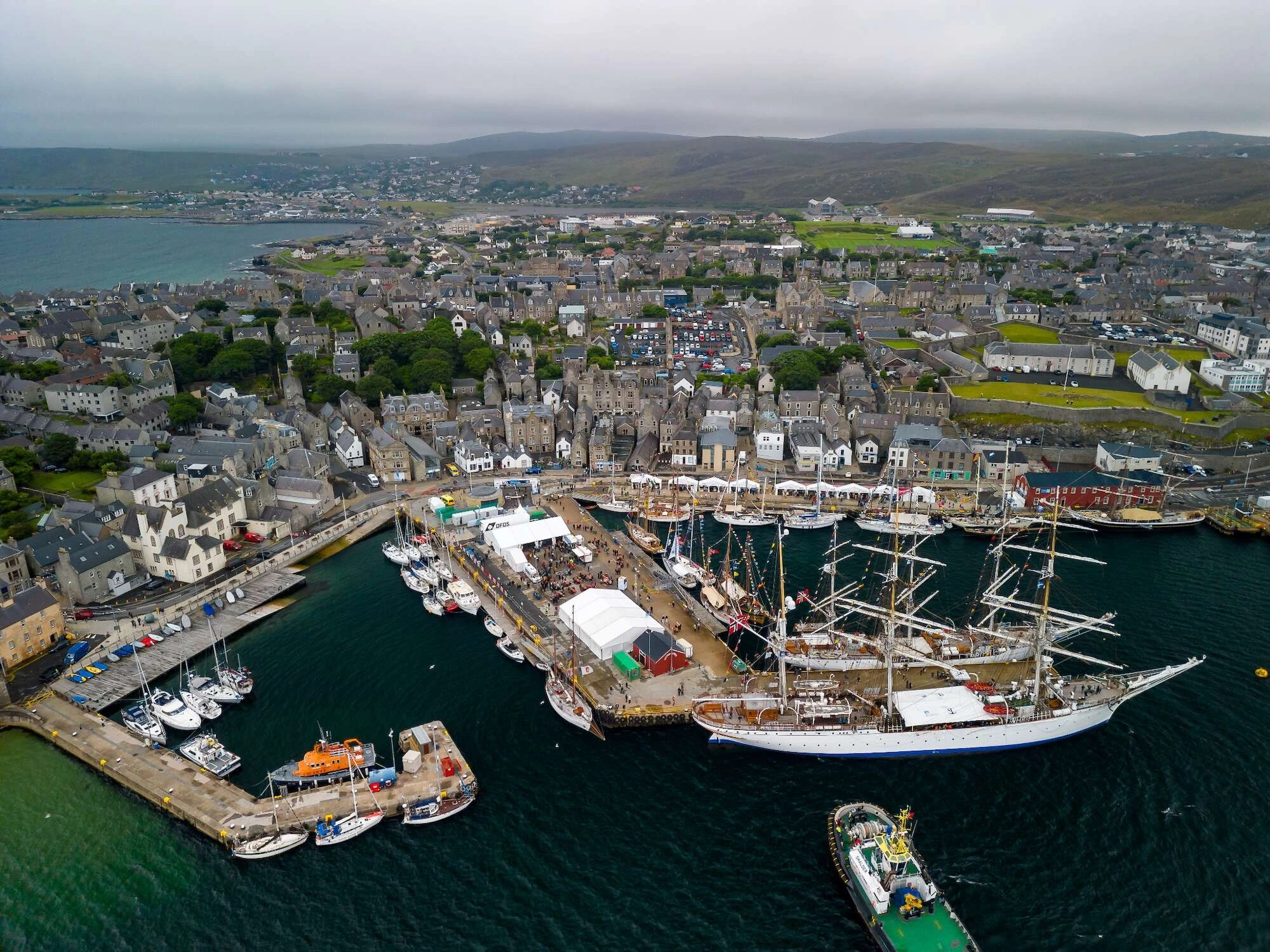 Lerwick haven in Shetland
