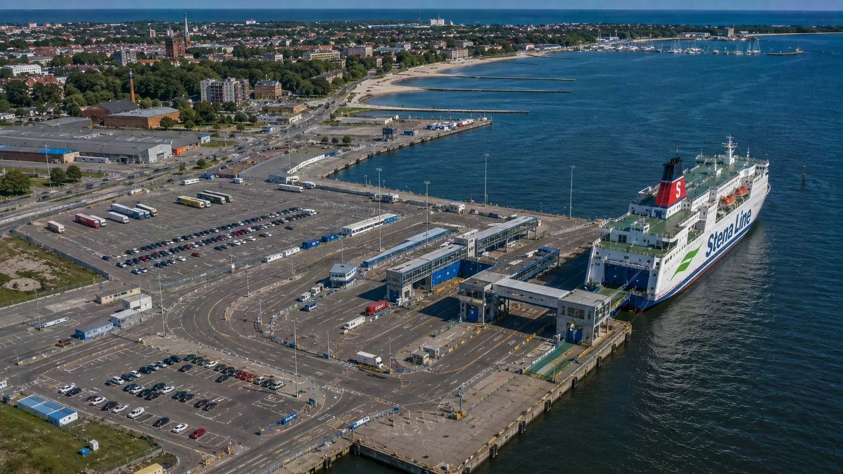 Stena Line passagiersveerbootterminal bij Liepaja, Letland