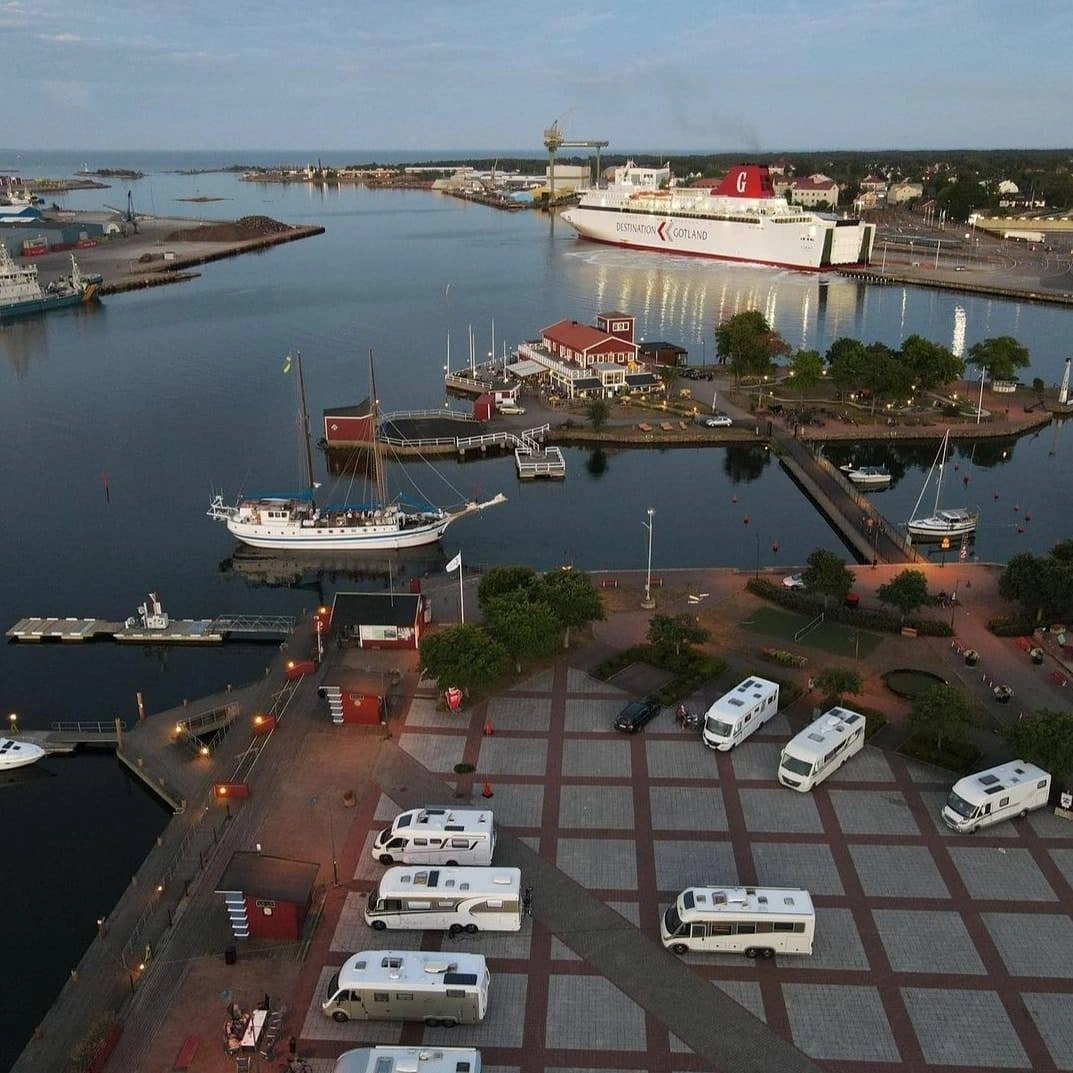 Oskarshamn veerboothaven en terminal in Zweden
