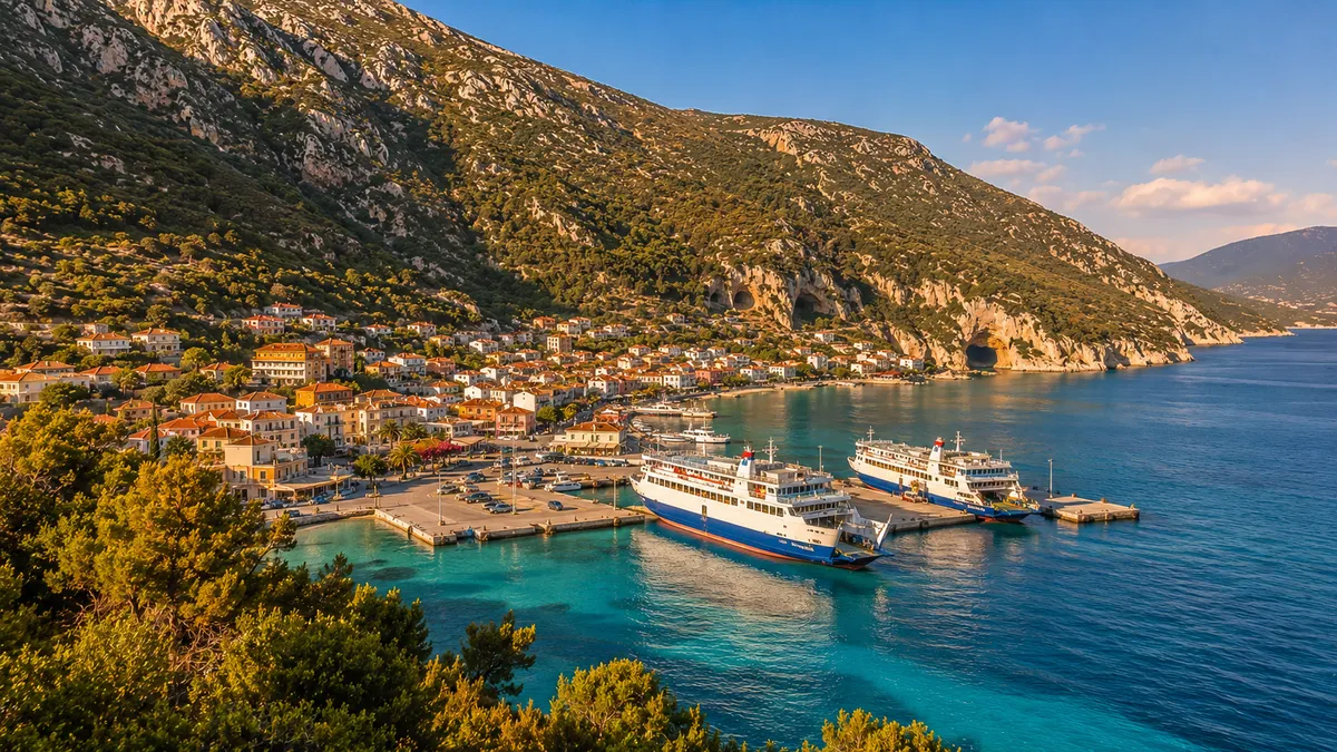 Sami veerboothaven in Kefalonia