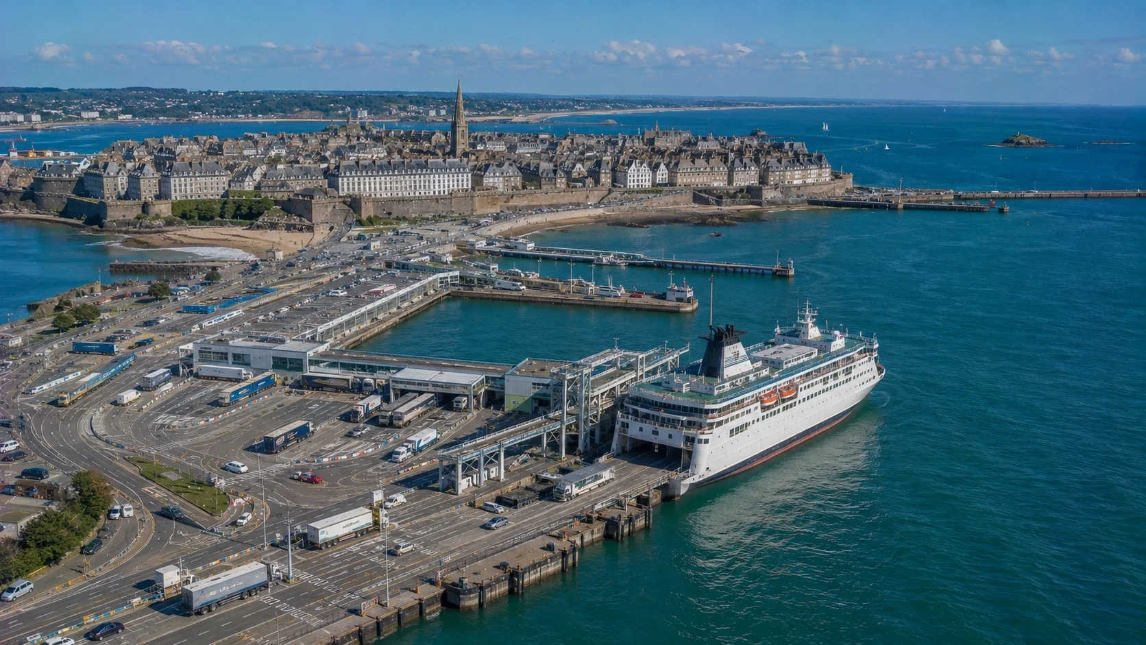 St Malo veerboothaven in Bretagne