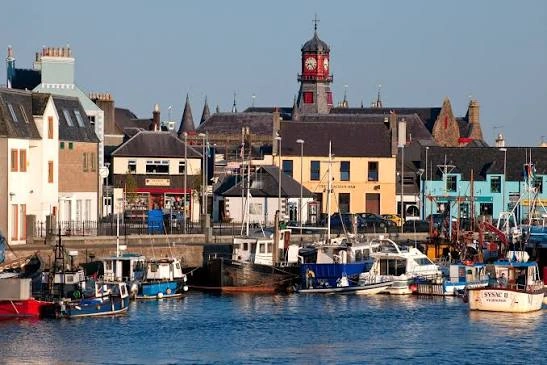 Stornoway haven op de Isle van Lewis