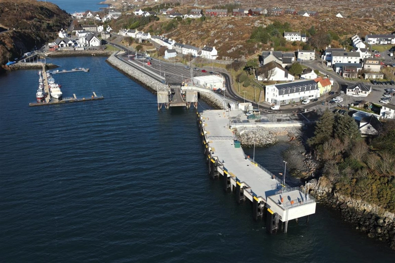 Tarbert haven op de Isle van Harris