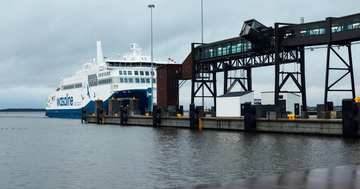 Vaasa veerboothaven in Finland