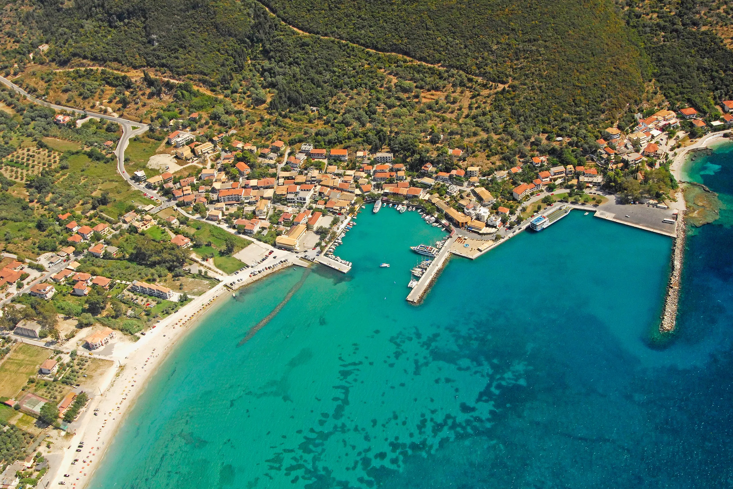 Vasiliki veerboothaven, Lefkada