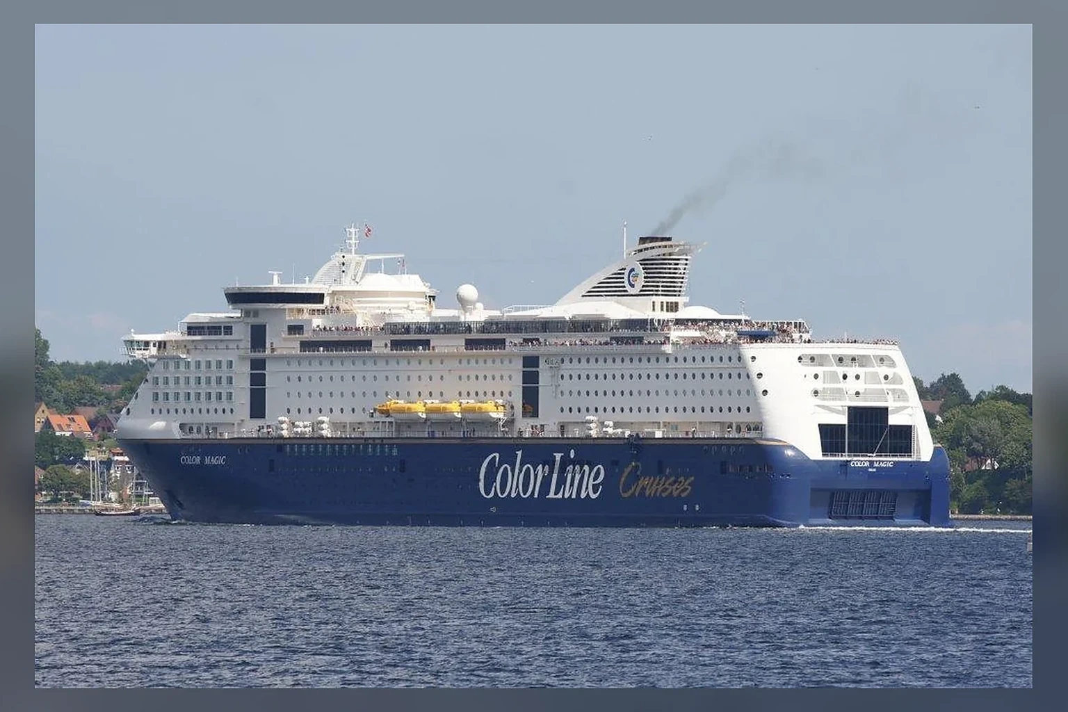Color Line veerboot afvaart tussen Scandinavië en continentaal Europa
