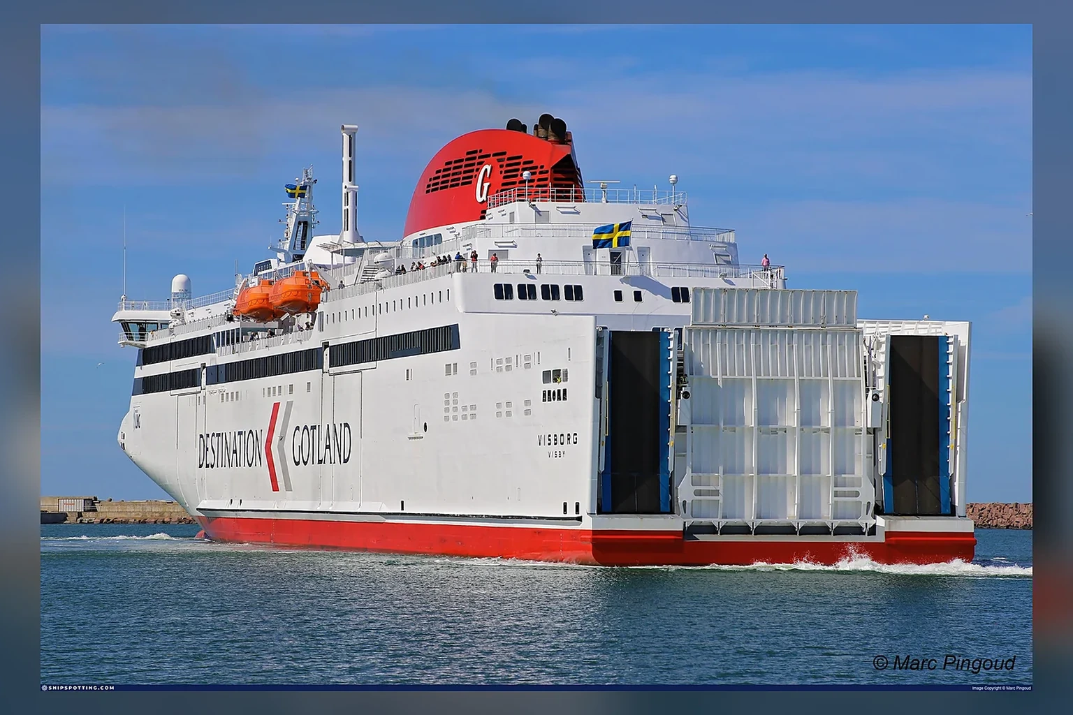 Destination Gotland veerboot afvaart tussen vasteland Zweden en Gotland