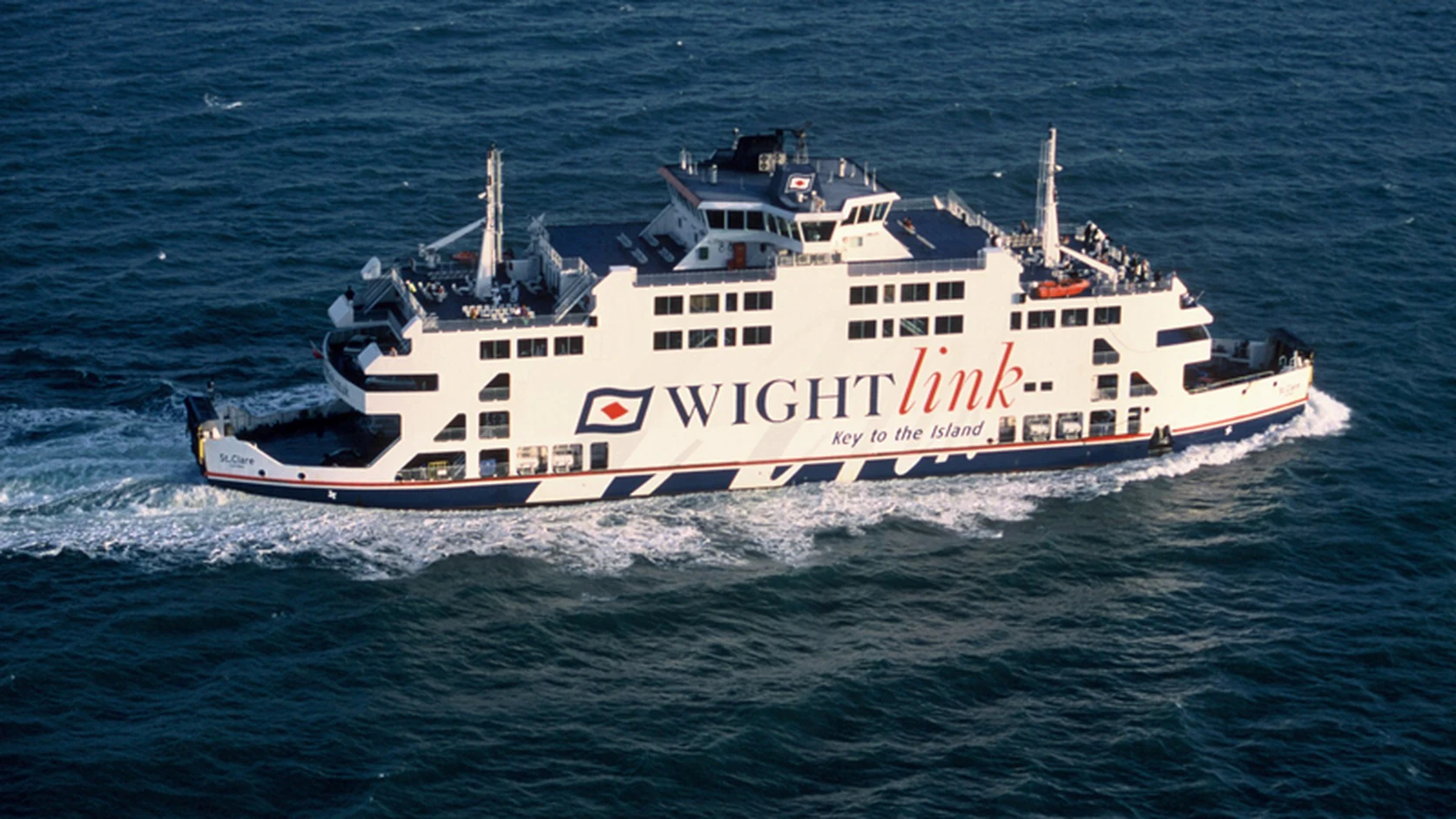 Wightlink St Clare autoveerboot op de Solent